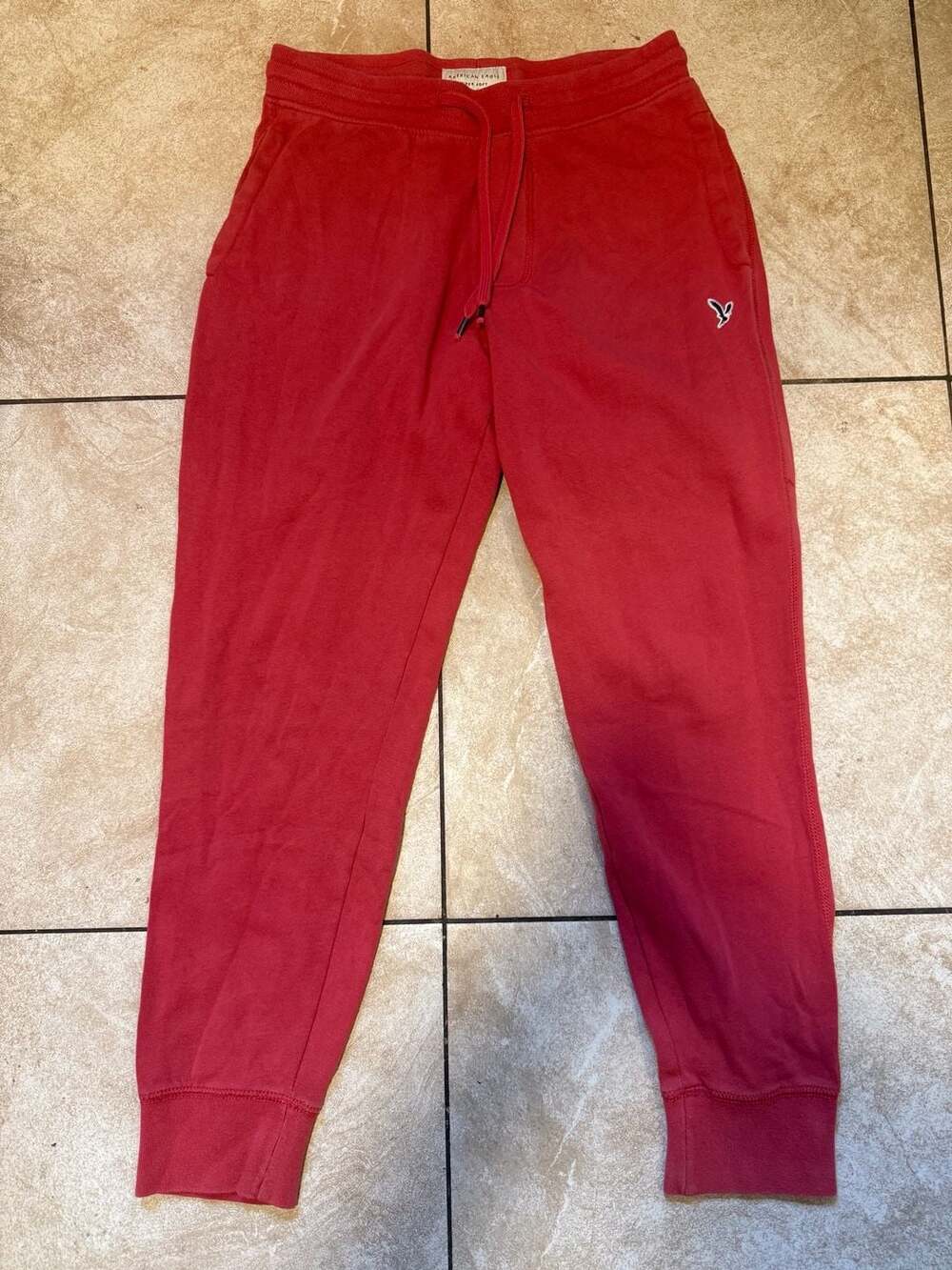 American Eagle Super Soft Joggers Red
